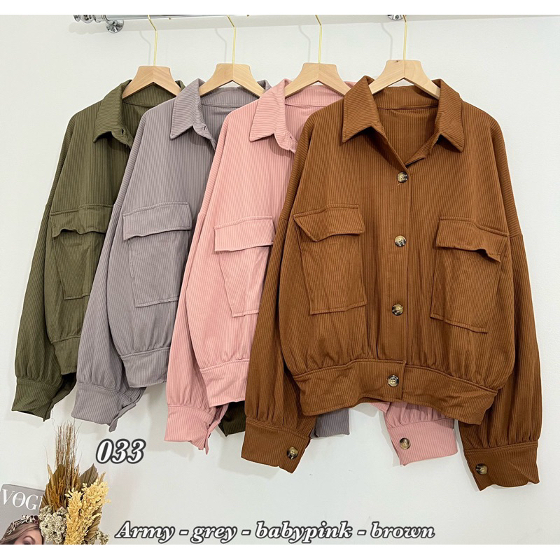 ELIZ JACKET KAOS KNIT || JAKET WANITA IMPORT BUTTON