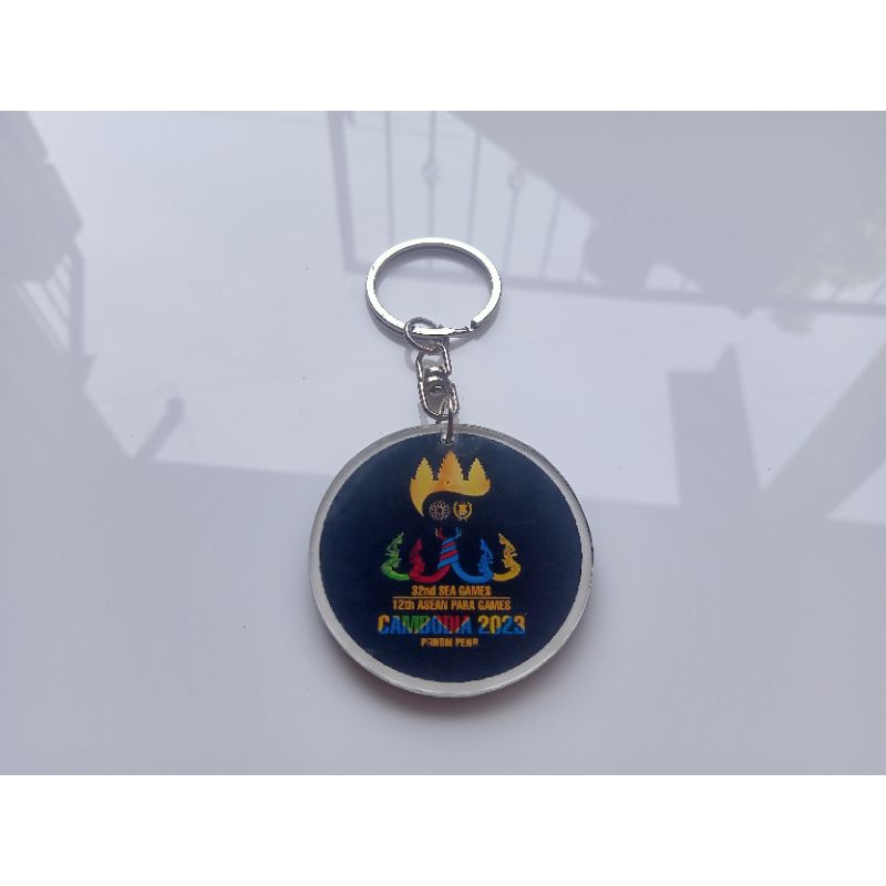 Keychain Souvenir of Sea Games Cambodia 2023 - Gantungan Kunci Sea Games Cambodia 2023