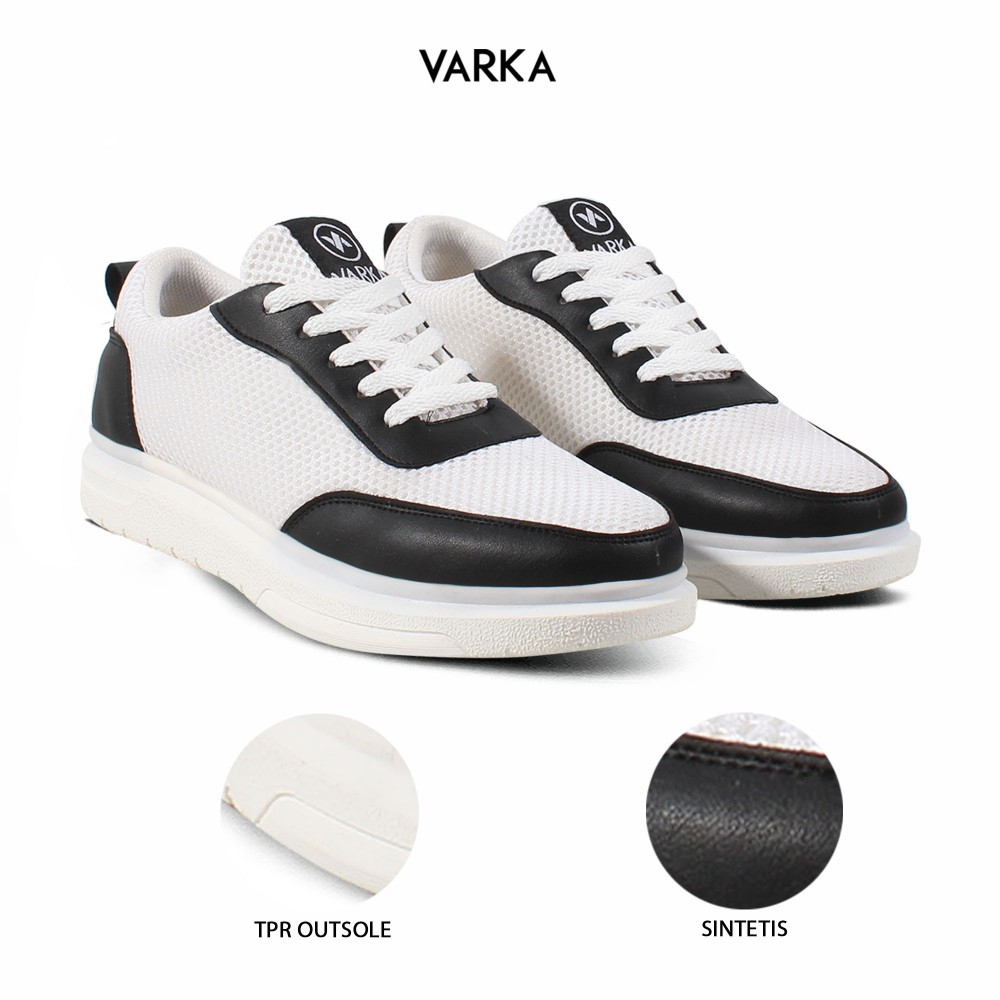 Sepatu Sneakers Wanita V 5283 Brand Varka Sepatu Kets Olahraga Kuliah Jalan Jalan Harga Murah Berkualitas - Putih