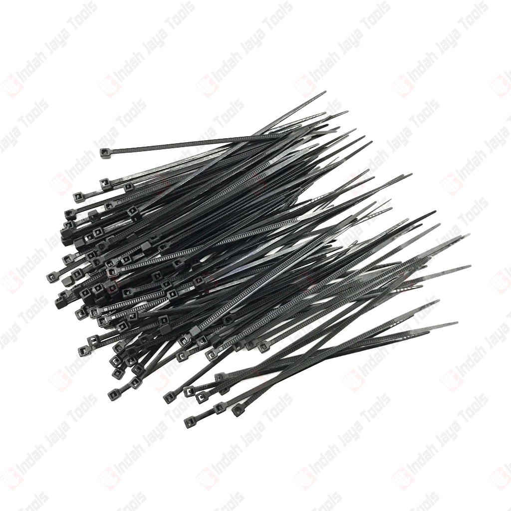 POPEYE Cable Ties 10 cm HITAM Kabel Tie Pengikat Strap 100 mm