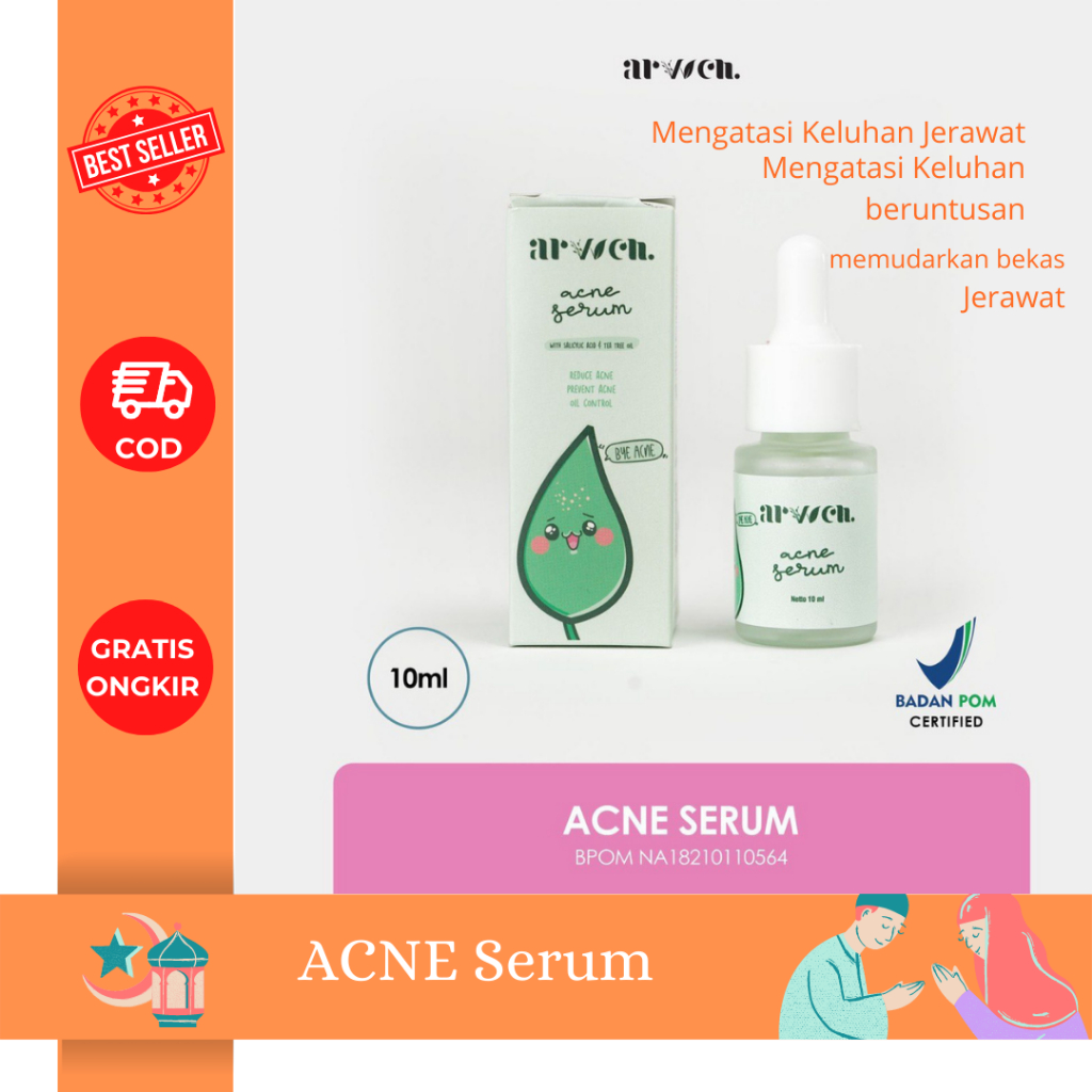 serum acne / serum acnes/ obat jerawat / serum jerawat dan bekas jerawat / serum bruntusan. arvven a