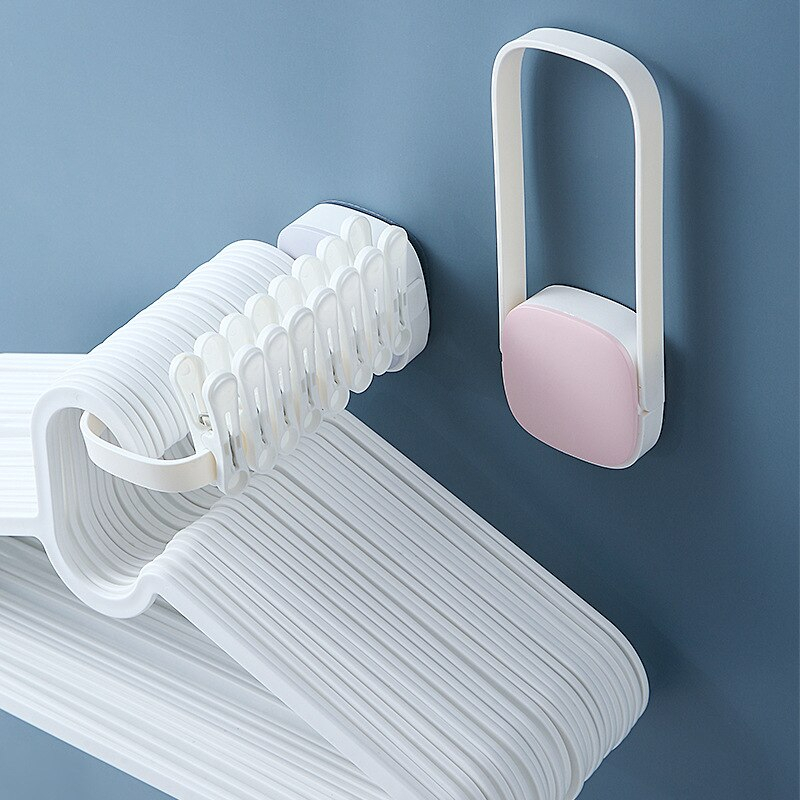 Gantungan Dinding Serbaguna Hanger Capit Baju Foldable Adhesive Hook