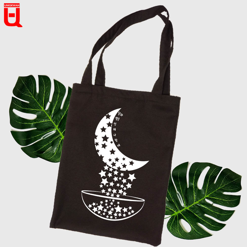 Tas Tote Bag Wanita Fashion Totebag Resleting Kanvas Classic Space Edition Vol 1 By Uniqewah