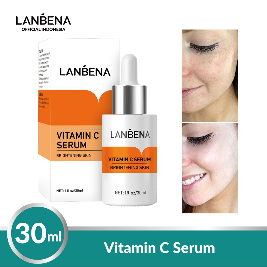 ✨ AKU MURAH ✨ LANBENA Whitening Vitamin C Serum / Mencerahkan Wajah  Anti-kerut Perawatan kulit