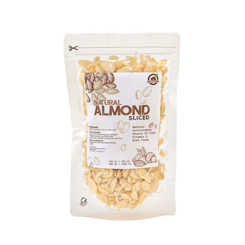 Natural Almond Sliced 1kg