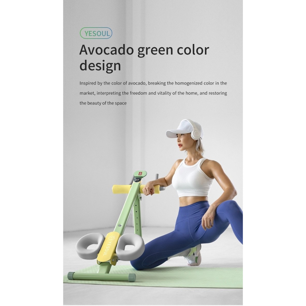 Yesoul WT50 ABS Smart Roller Abdominal - Alat Fitness Home Indoor - Garansi Resmi 1 Tahun