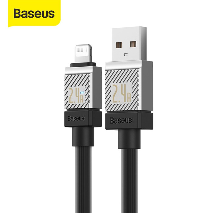 Baseus CoolPlay Series USB to Lightning 2.4A - Zinc Alloy - TPE - 1 Meter