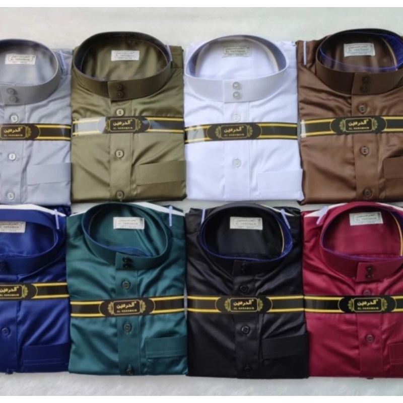 jubah harmain/ gamis pria/perlengkapan haji umroh/jubah polos/jubahnmewah/jubah pria