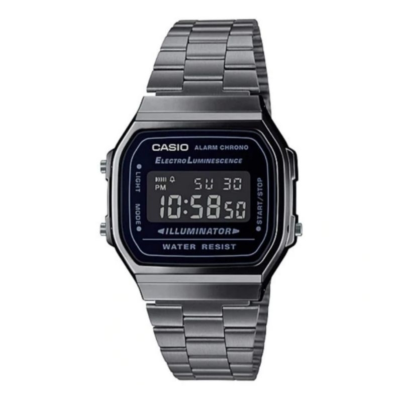 Jam Wanita Digital CASIO A-168WGG-1B Original Resmi