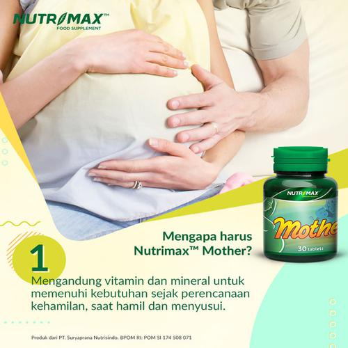 [BPOM] Nutrimax Mother Isi 30 Tablet / Vitamin Ibu Hamil &amp; Menyusui / MY MOM