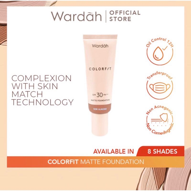 Wardah Colorfit Matte Foundation