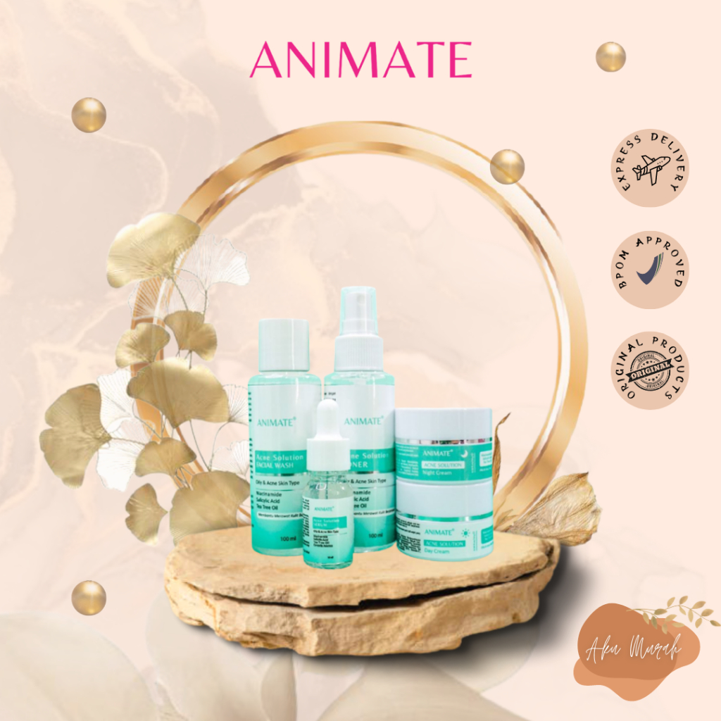 ✨ AKU MURAH ✨ Animate PAKET Acne Solution Series 5in1- ORIGINAL