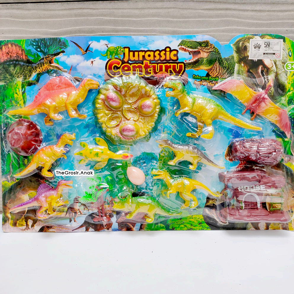 Jurassic Century 101-5A Mainan Miniatur Telur Dino Dinosaurus World