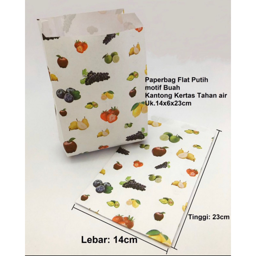

KANTONG COATING MOTIF BUAH 50pcs GT50/221406 14x6x21cm FOODGRADE