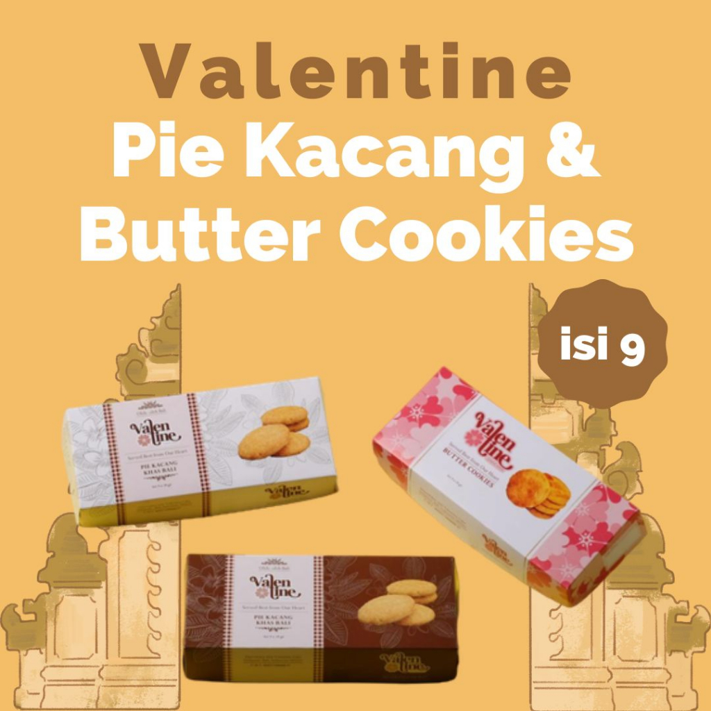 

Butter Cookies isi 9 | Pie Kacang Valentine Oleh-oleh khas Bali | Kue Kering Lebaran