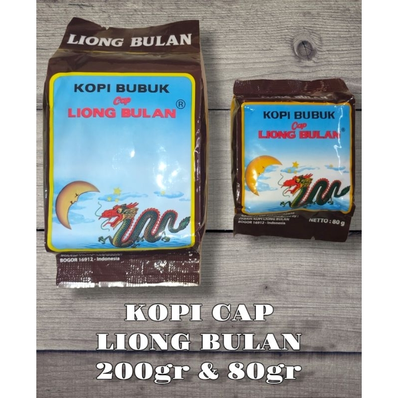 

Kopi Bubuk Cap Liong Bulan Khas Bogor (Kemasan 80gr & 200gr)