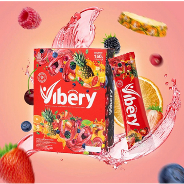 VIBERY DETOX FIBER DRINK ECER 5 SACHET BPOM HALAL