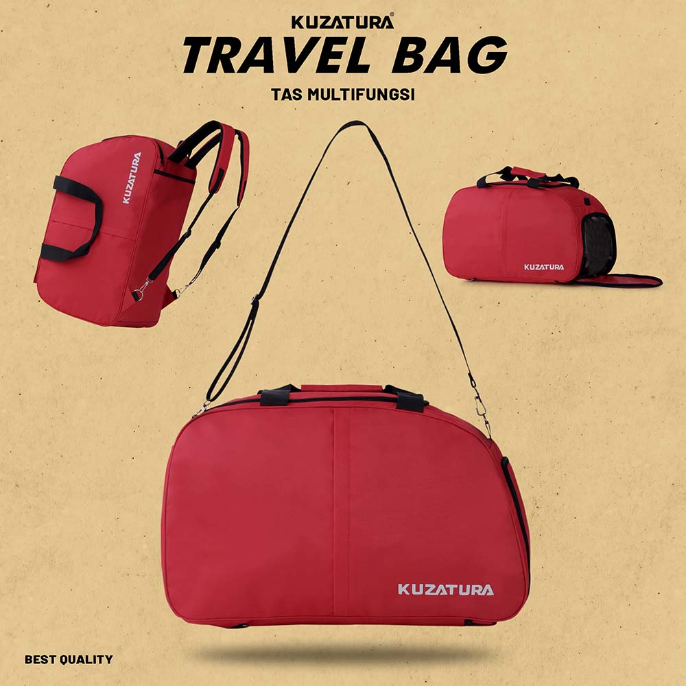 Tas Gym Fitness Pria Tas Travel Multifungsi Merah 464