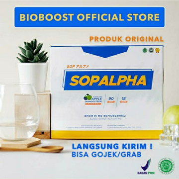 SOPALPHA BIOBOOST BPOM ORIGINAL 1 BOX (ISI 18 SACHET) HALAL