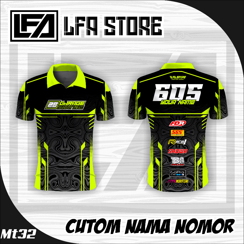 JERSEY RACING TEAM GANTI NAMA NOMOR TERBARU JERSEY MOTOR BALAP