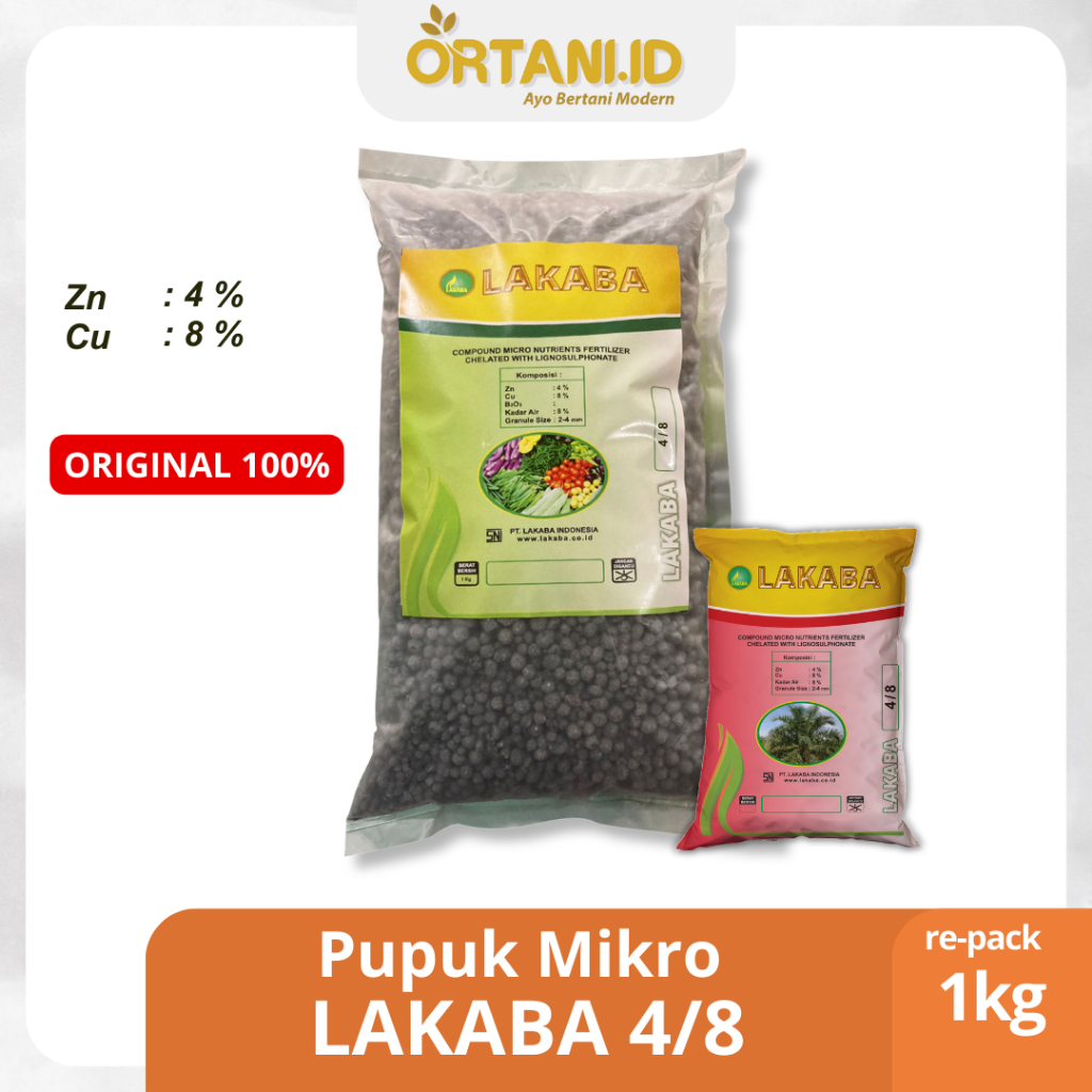 Pupuk Mikro LAKABA 4/8 (Zn-Cu) 1kg | Pupuk Mikro Mix | Pupuk Bunga | Pupuk Buah