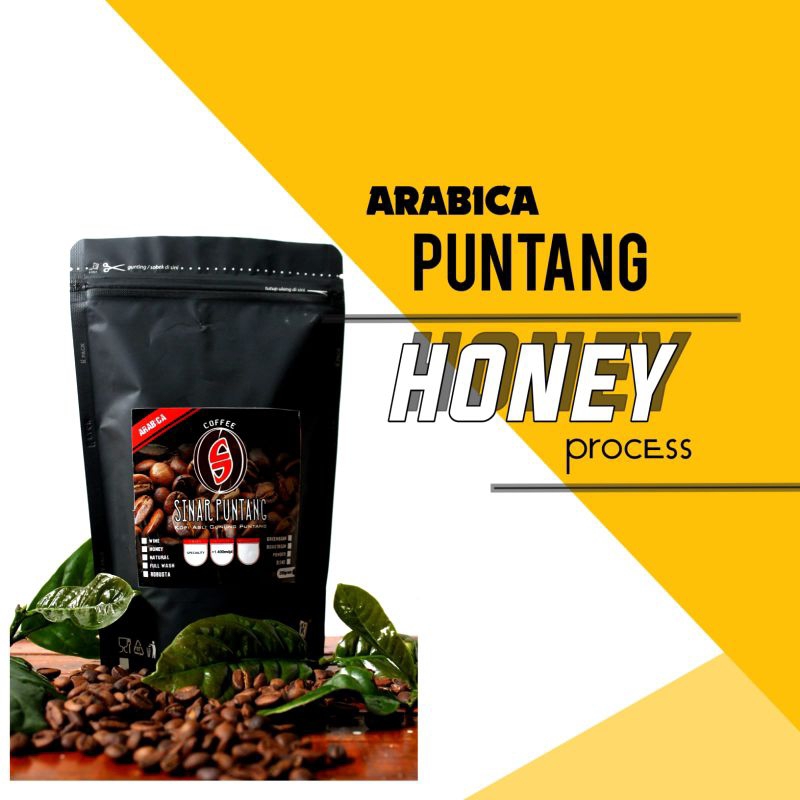 

Sinar Puntang Coffee | Kopi Arabica Puntang Honey Process 250gram Kopi Organik Kopi Alami Bebas Gula