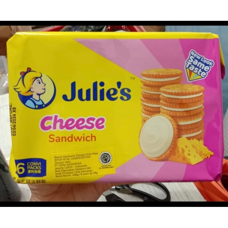 

Julie's cheese sandwich biskuit keju