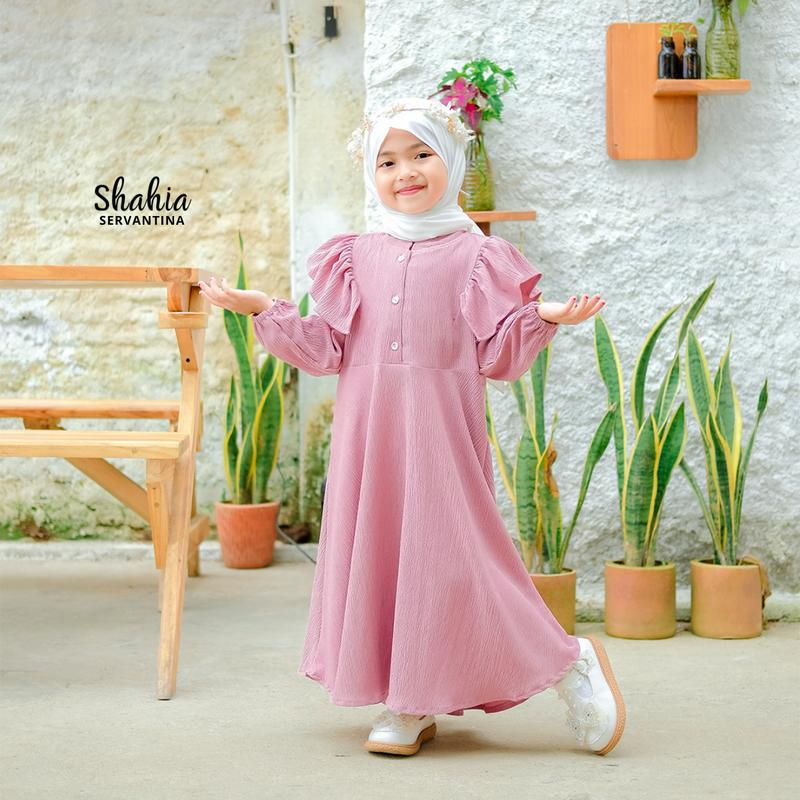 VS - SHAVIA DRESS ANAK PEREMPUAN / GAMIS ANAK MUSLIM PEREMPUAN