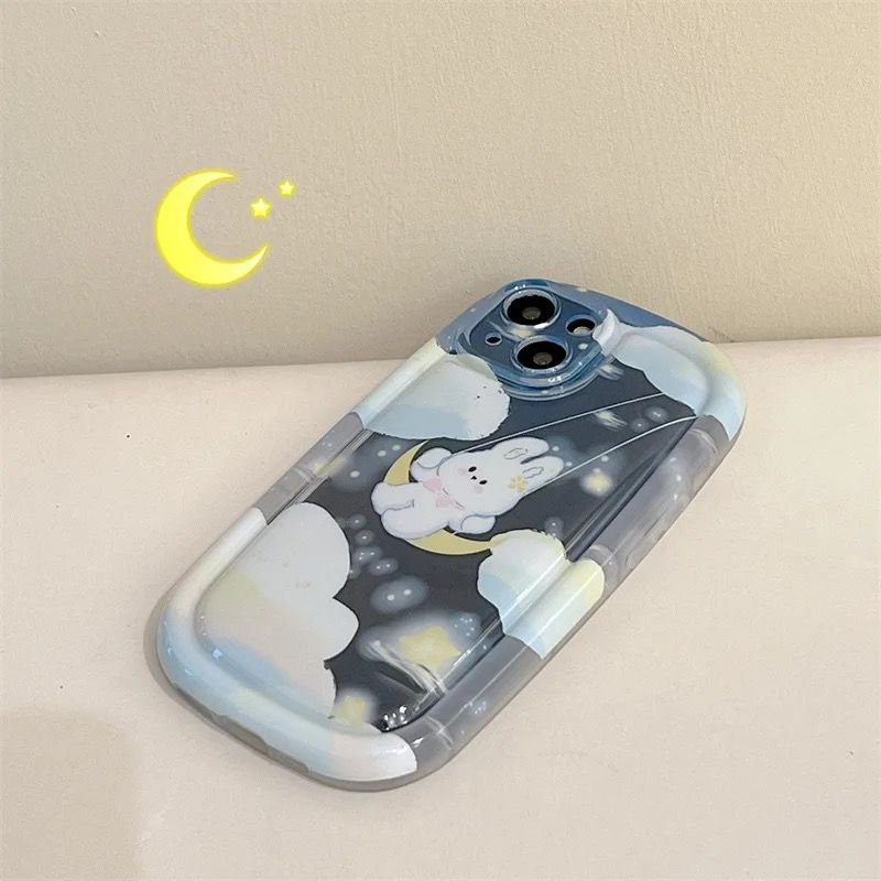 Silikon Case Tebal Motif Awan Bulan For Iphone XR 11