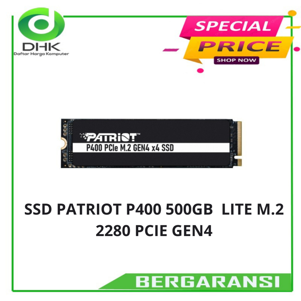 SSD PATRIOT P400 500GB LITE M.2 2280 PCIE GEN4