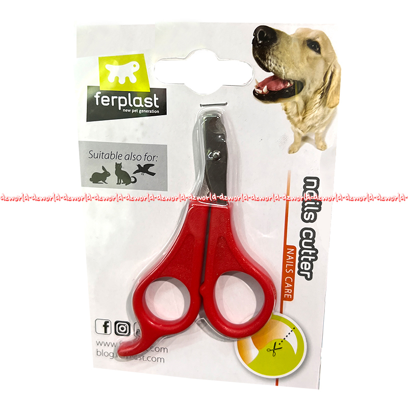 Ferplast Nails Cutter Scissors Gunting Kuku Hewan Untuk Kucing Anjing Kelinci Burung Fer Plast Perflast