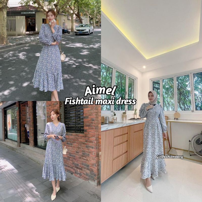 ZALICA SHAKILA FISHTAIL MAXI DRESS