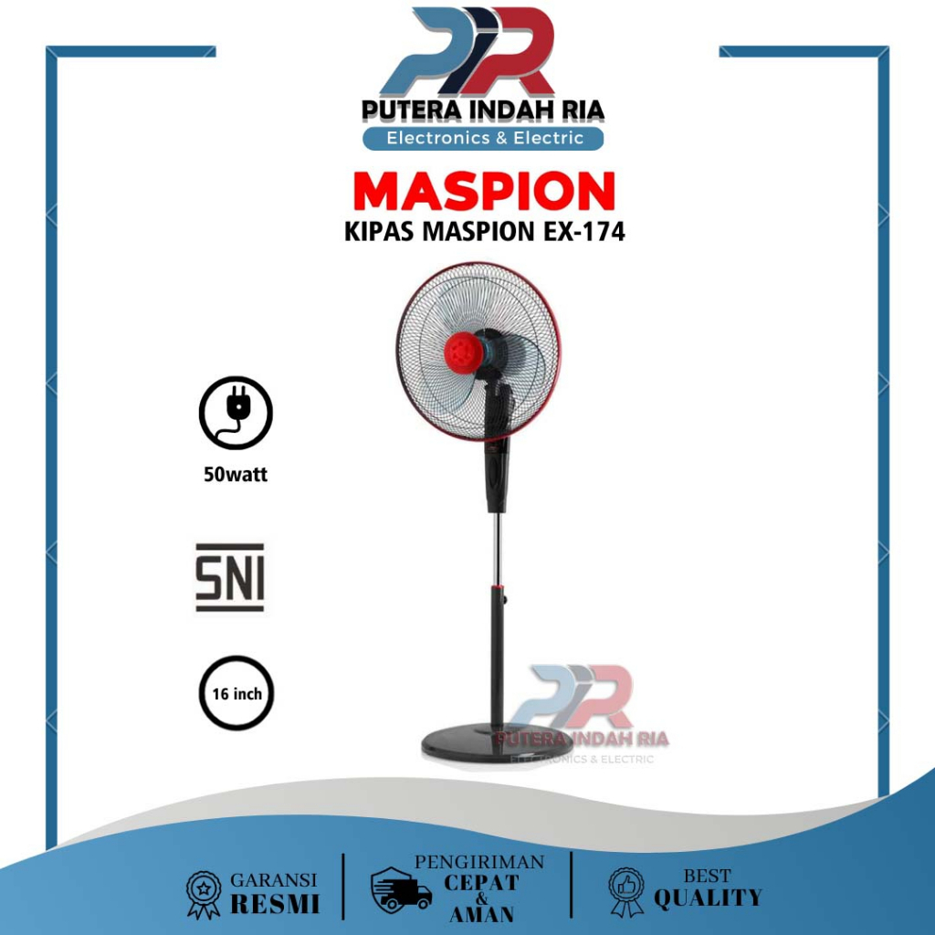 Kipas Angin Berdiri 16inch MASPION EX-174 S / Stand Fan MASPION EX174S / EX 174 S