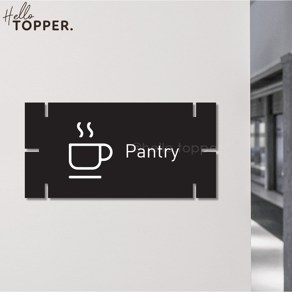 

Pantry Signage Acrylic Sign Board Akrilik Papan Label Puzzle