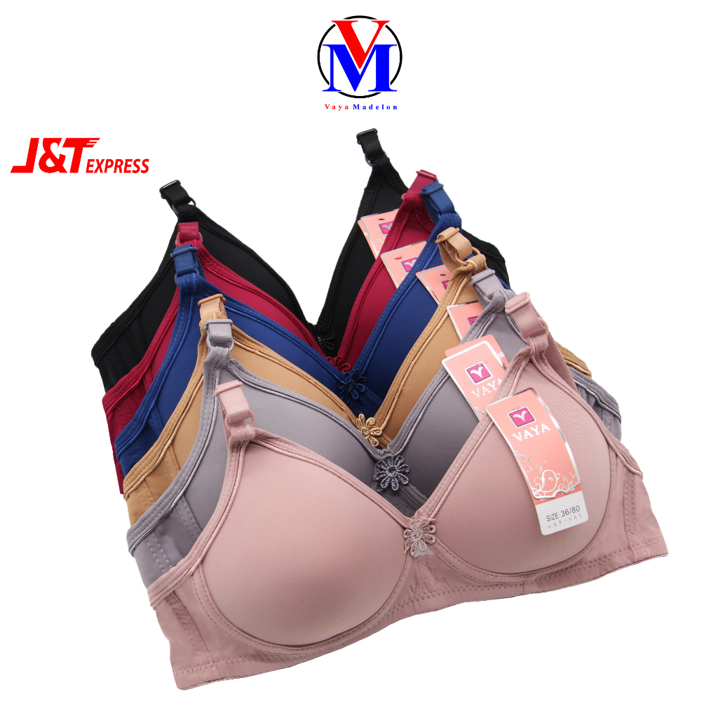 Vaya Bra (3PCS) Tanpa Kawat A5 Cup A