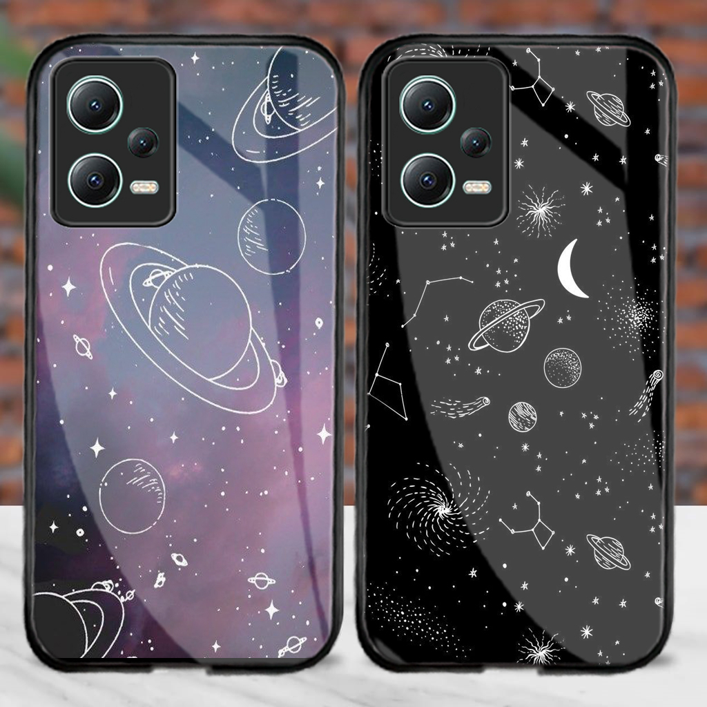 Softcase Glass Kaca Xiaomi Redmi Note 12 Redmi Note 12 Pro [M55] Case Redmi Note 12 Redmi Note 12 Pr