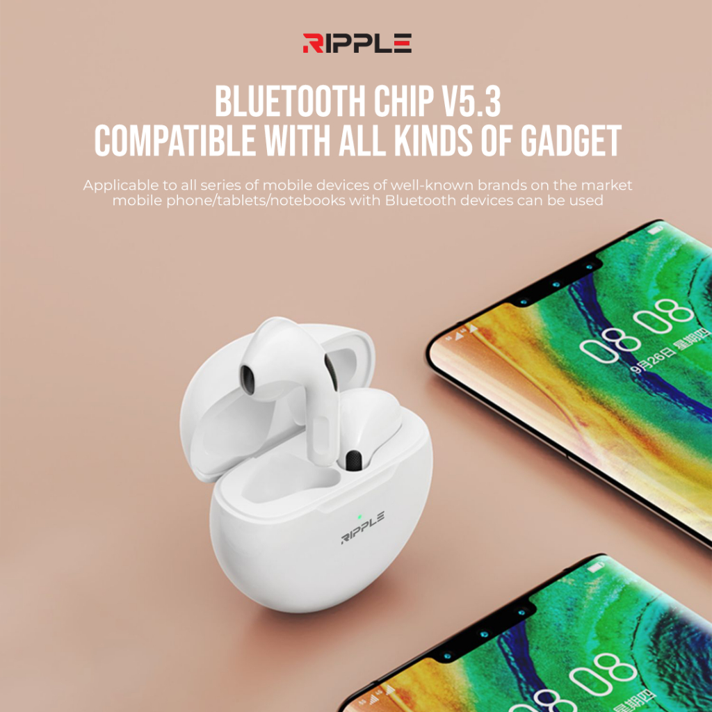 Ripple Rippods Motion TWS Headset Bluetooth Earphone Mini Earbuds Handsfree