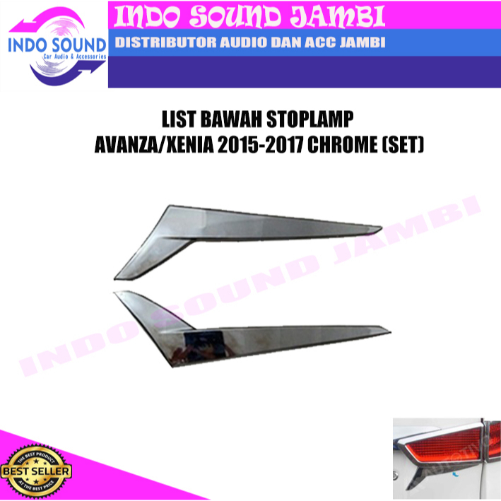 LIST BAWAH STOPLAMP AVANZA/XENIA 2015-2017 CHROME (SET)