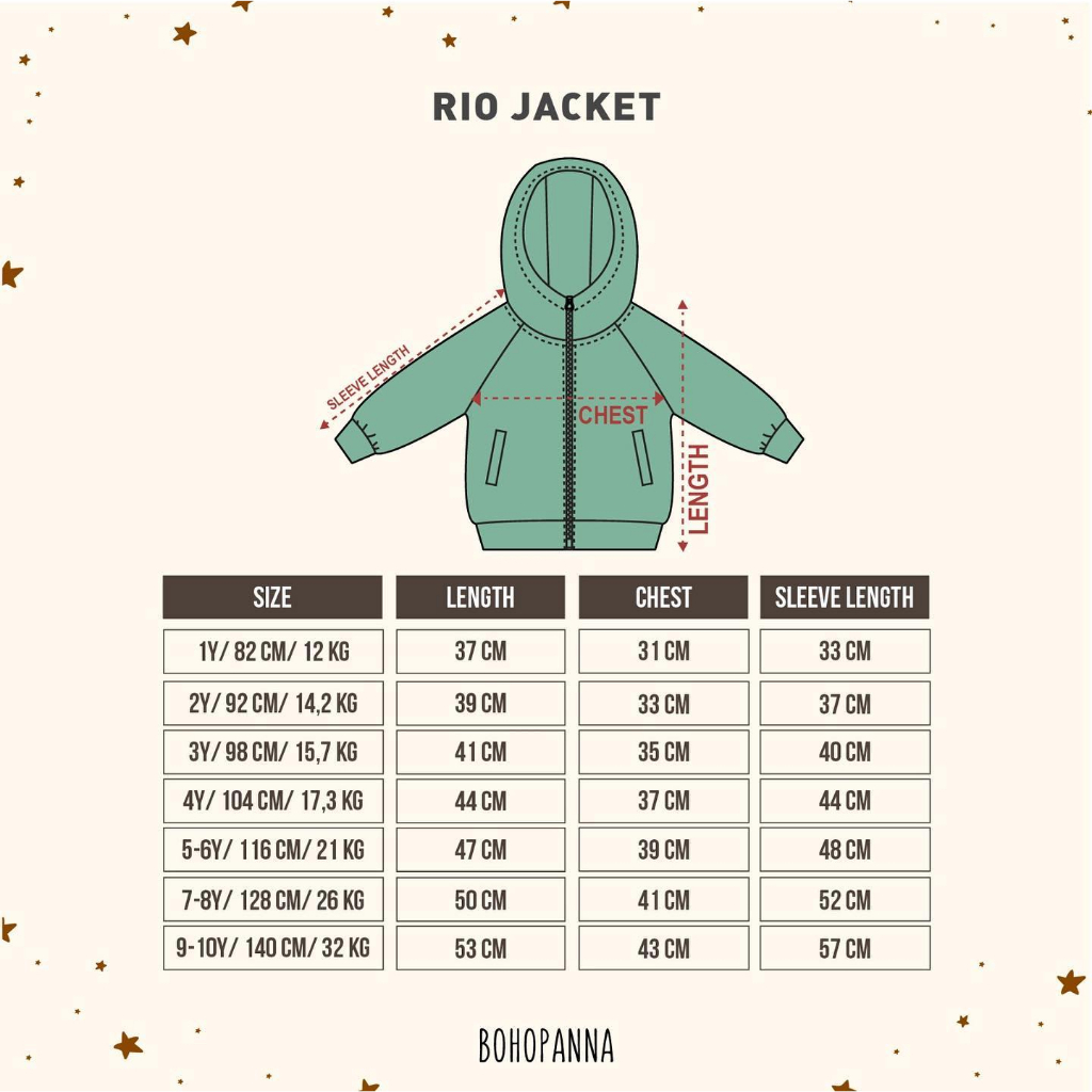 BOHOPANNA - RIO JACKET NEW - Jacket Anak Unisex