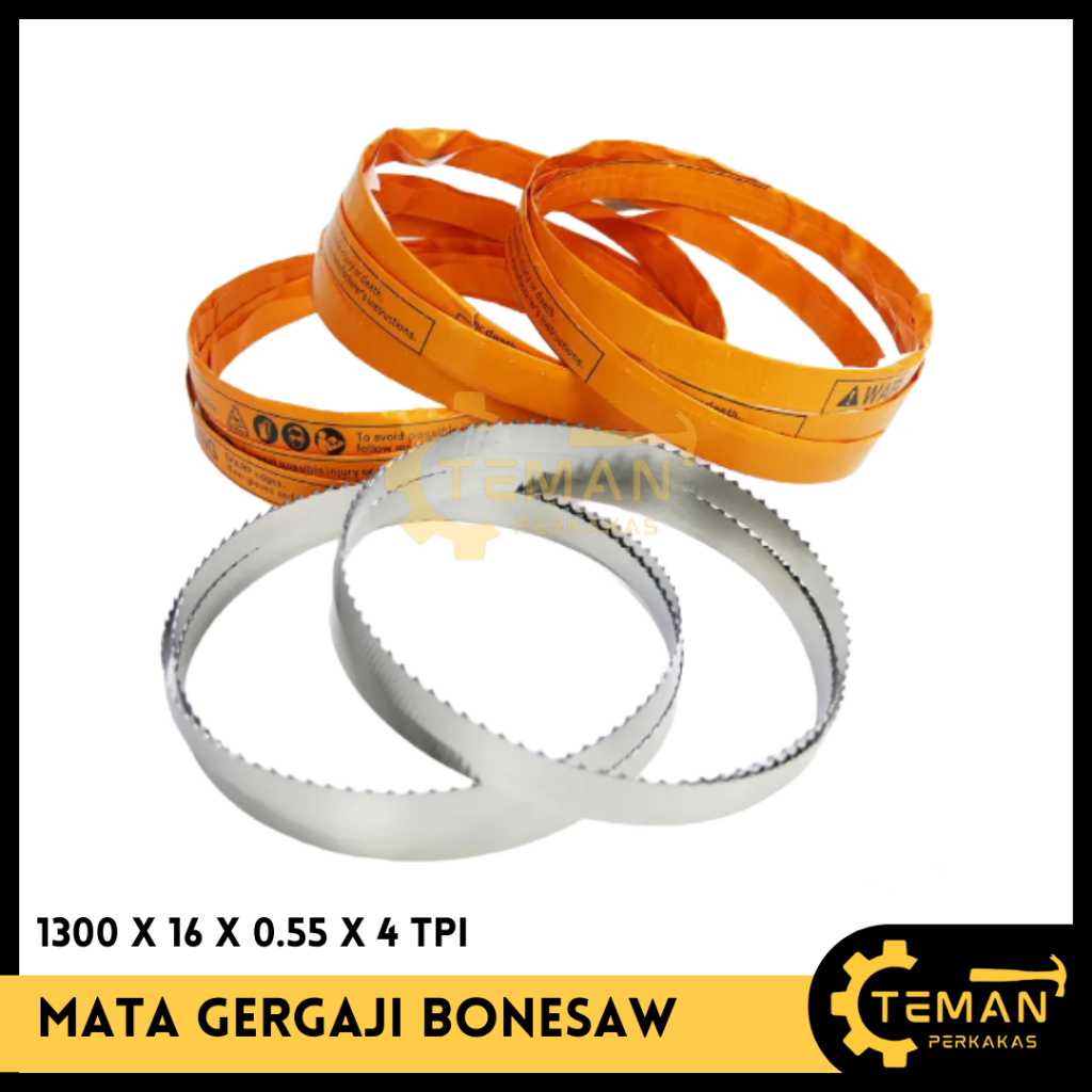Mata Pisau Bonesaw 1300 MM Mesin MTX-J130 PAZTO J130 / Mata Pisau Potong Daging Ikan Mesin J130 / Ge
