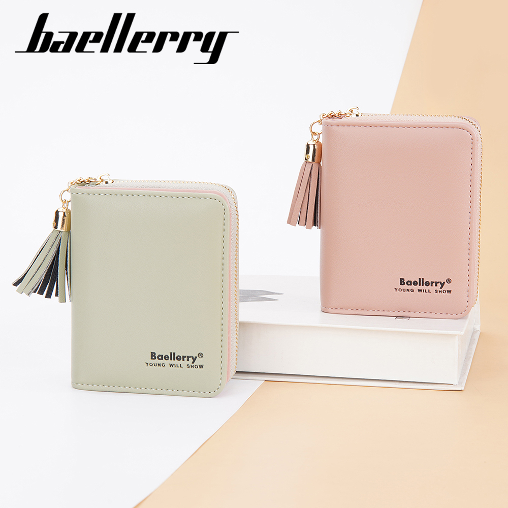 BAELLERRY N3244 Dompet Wanita Kecil Dompet Lipat Bahan Kulit PU Leather Premium WATCHKITE WKOS