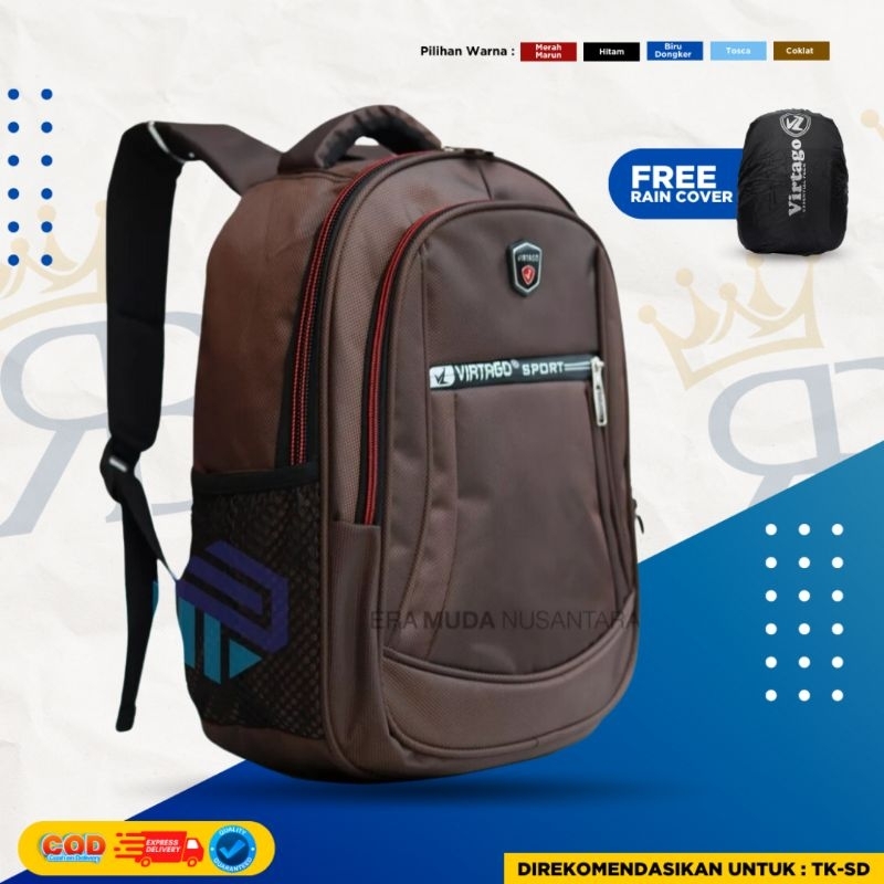 Ransel Terbaru Virtago/Tas Sekolah Virtago Untuk TK-SD/Tas Laptop