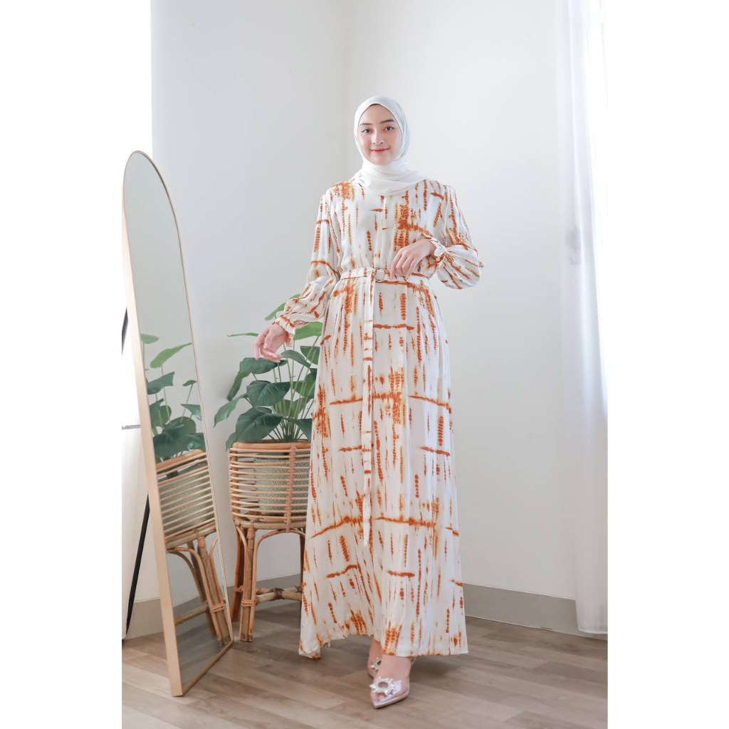 PRIMA MAXI DRESS (ld 102 pjg 135) - Gamis Rayon Tie Dye Busui