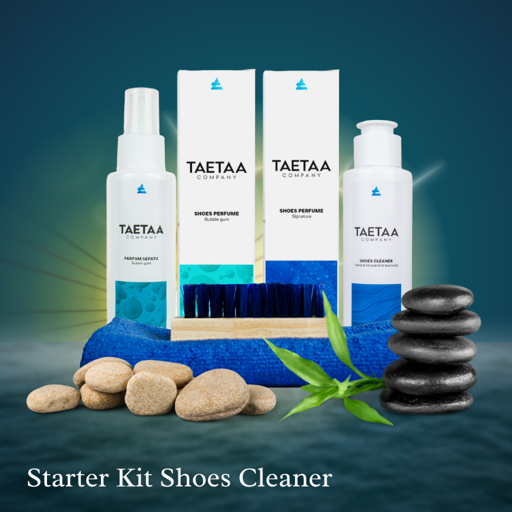 Sabun Pembersih Dan Parfum Sepatu  Anti Bakteri Bau Paket Starter Kit Shoes Cleaner 100 Ml Pengharum Shoe Taetaa Company