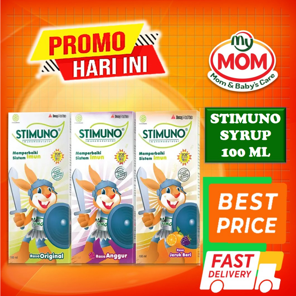 [BPOM] Stimuno Syrup 100 ml / Stimuno Sirup 100ml / Vitamin Anak / MY MOM