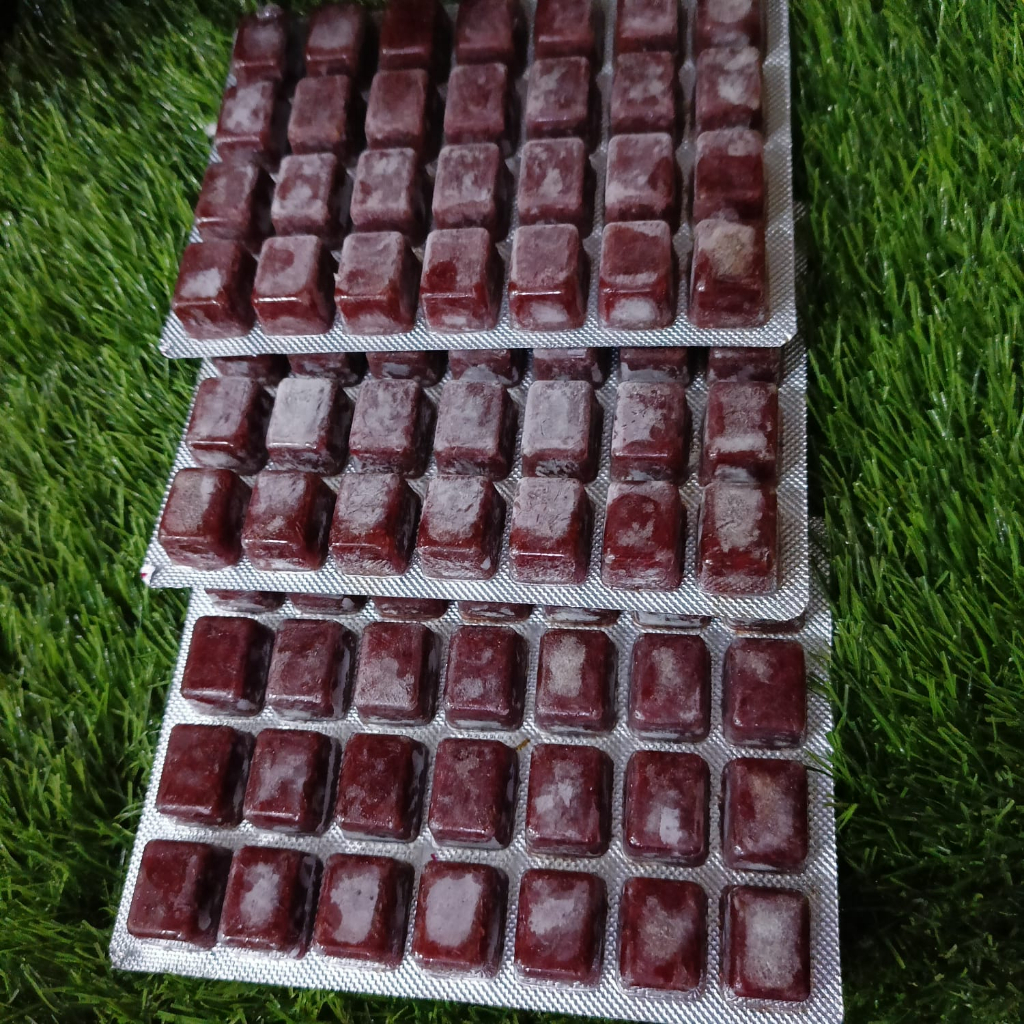 Cacing Beku bloodworm Padat Murah Makanan Ikan louhan discus 100gr