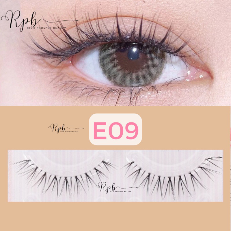 E09 - FAIRY LASHES - MAKEUP Handmade - Natural Japan Eyelash Fairy Extension Lashes Makeup Tools  THAILAND KOREAN MAKEUP LOOK - Professional Eyelash Extension Spike Lashes Fluffy Eyelash Kit for Beauty Makeup