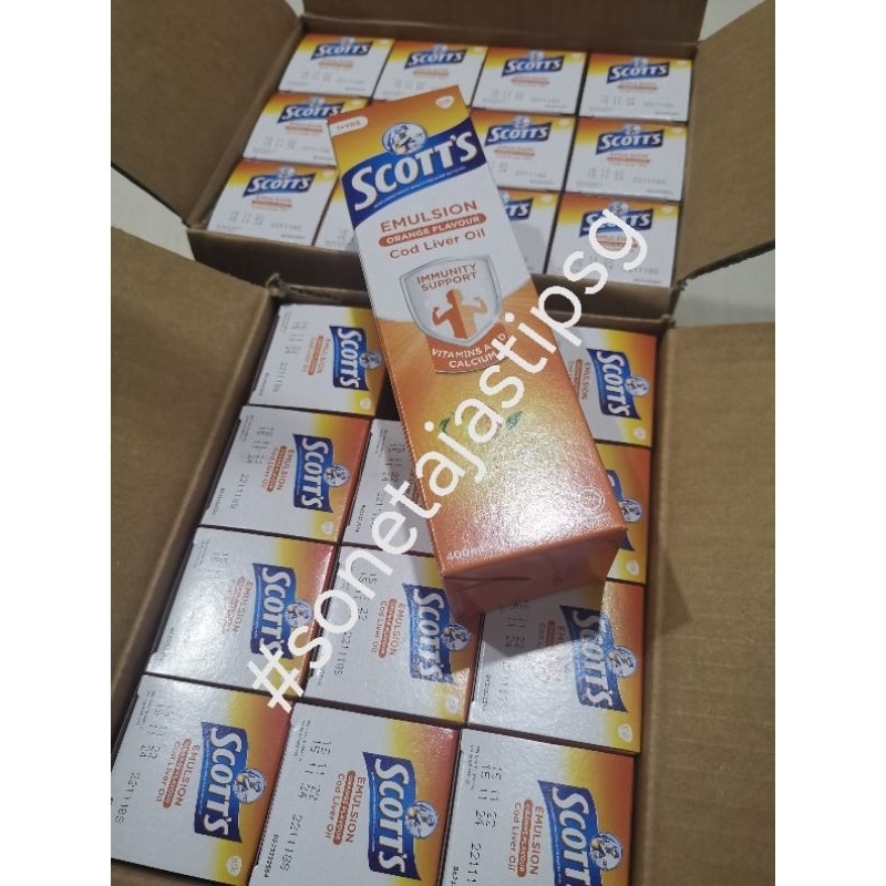 PREORDER Scott's Emulsion Cod Liver Oil - Original & Orange Singapore