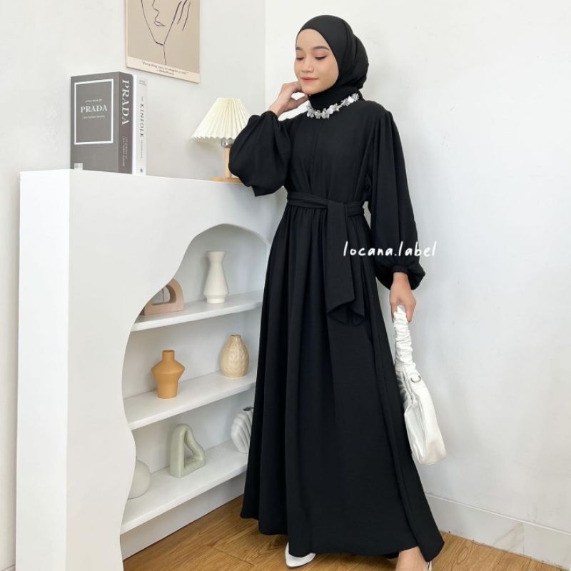 RALINE DRESS MAXY CRINKLE AIRFLOW/AMARA DRESS POLOS KEKINIAN/GAMIS MUSLIM WANITA TERBARU/GAMIS MODERN/FAR MOSLEM LSTORE