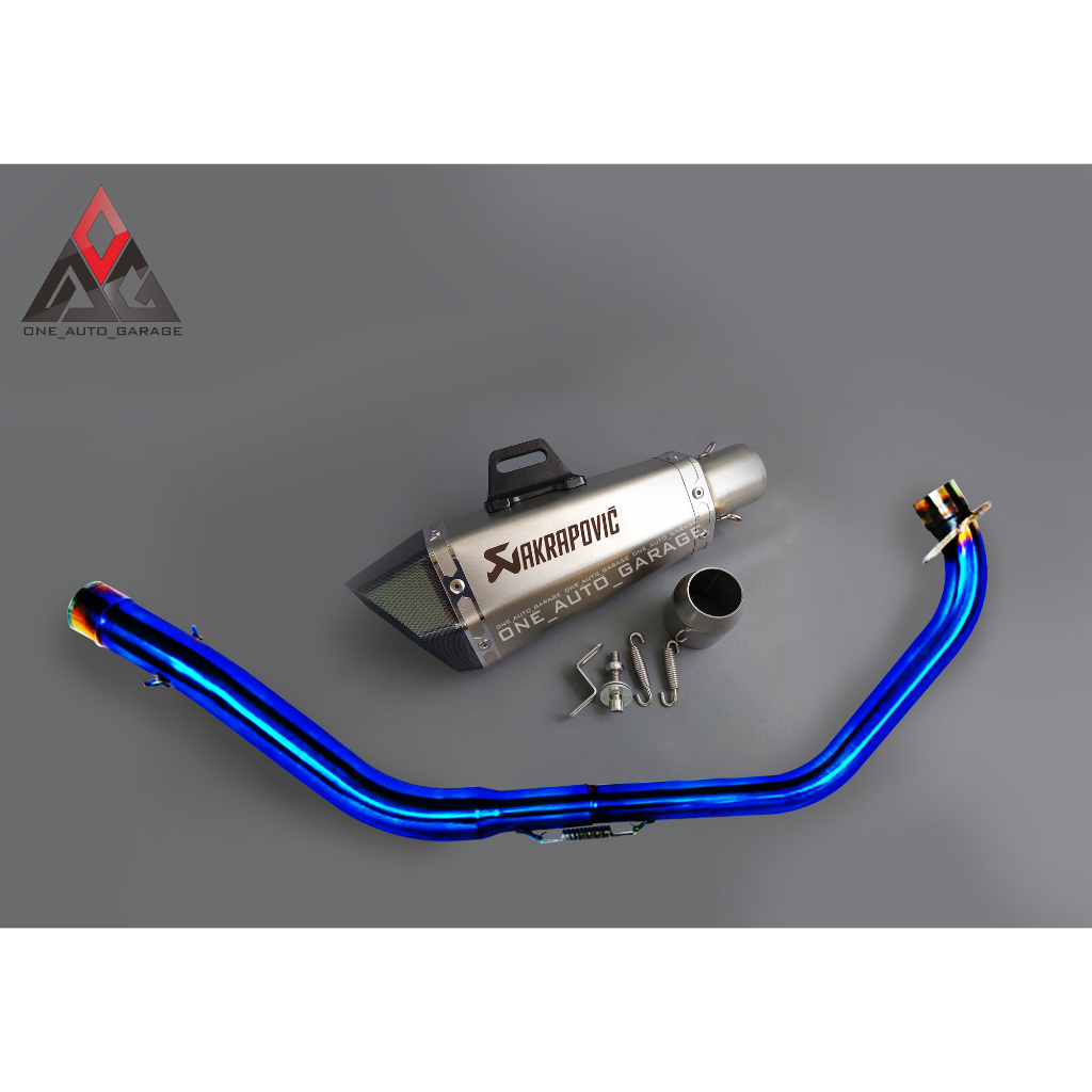 KNALPOT RACING IMPORT TAIWAN AKRAPOVIC BLUEMOON FOR R15/MT15/VIXION/CBR150R/CB150R/GSXR150